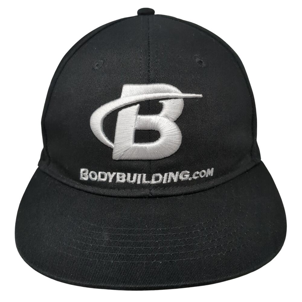 Bodybuilding Snapback Cap Black One Size Adjustable Embroidered Wicked Wear